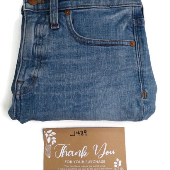 J439 Madewell High Rise Distressed Skinny 28 - Picture 9 of 10